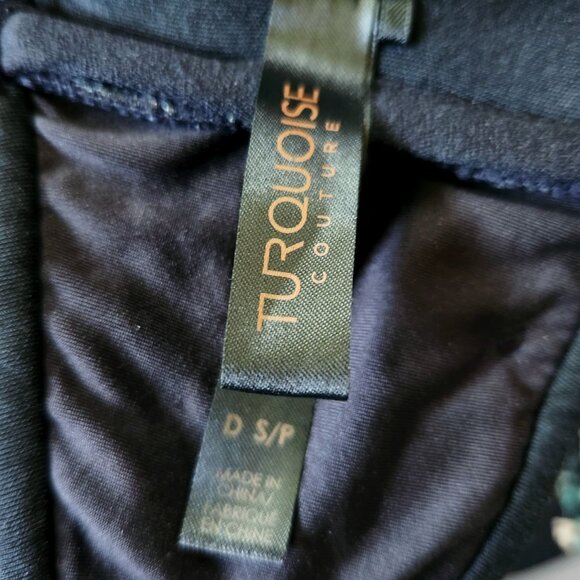 Turquoise Couture Black Adjustable Bikini Top D Cup - Picture 5 of 5